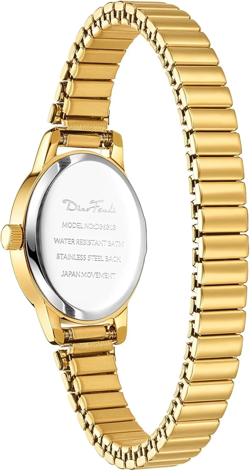 Petite Women's Easy Reader Watch, Analog Women Watch with excavation mosquito endpoint Stainless Steel Expansion Band, Water Resistant Diaofendi 