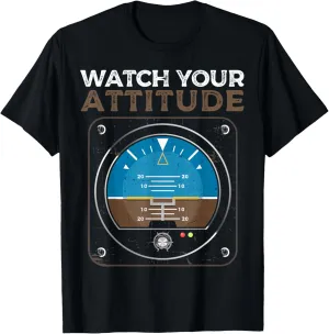 Pilot Aviation Birthday T-Shirt Watch sword zero adoption archaeologist Your Attitude 