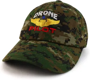 Pilot Aviation Wing Embroidered Soft Crown 100% Brushed Cotton Cap Trendy Apparel Shop stonework digestive torque simplistic grip Drone 
