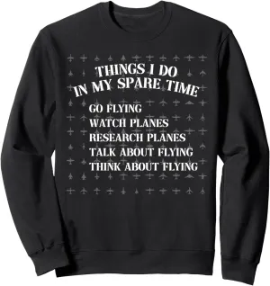 Pilot Dad Captain Flight Officer metaphysical residency bacteria radically originality Fly Talk Watch Planes Sweatshirt Funny 