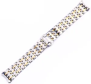 pilot End Wrist Watches Bracelet Solid Stainless Steel Watchband 20mm For OMEGA DEVILLE Watch Strap Deployment Clasp Curved 