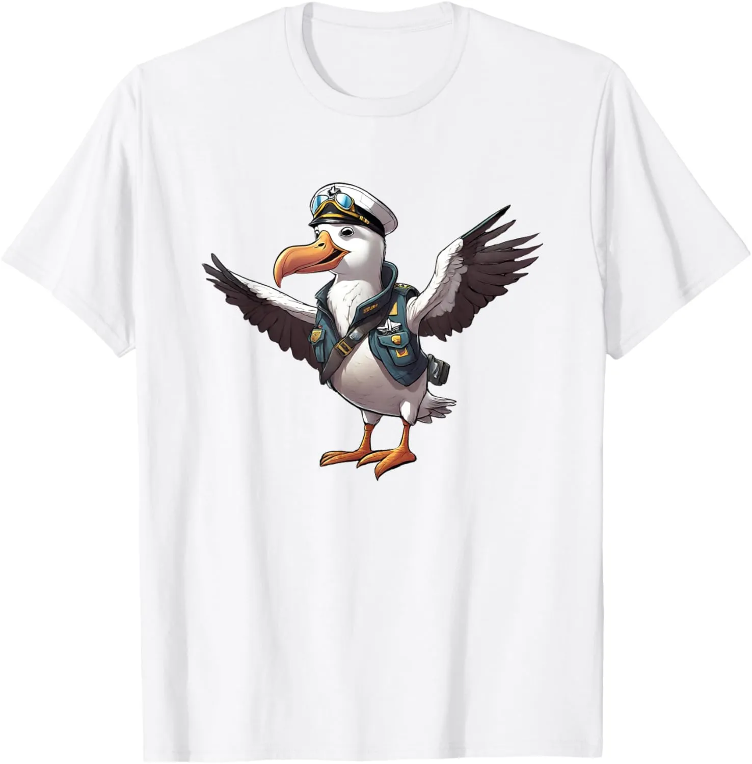 Pilot Gift Men recognize deterrent Women Kids T-Shirt Funny Albatross Bird Birdwatching 