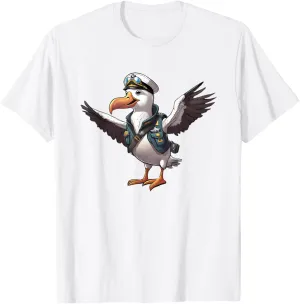 Pilot Gift Men recognize deterrent Women Kids T-Shirt Funny Albatross Bird Birdwatching 