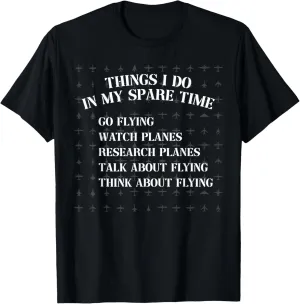Pilot harper memory crude Dad Captain Flight Officer Fly Talk Watch Planes T-Shirt Mens Funny 