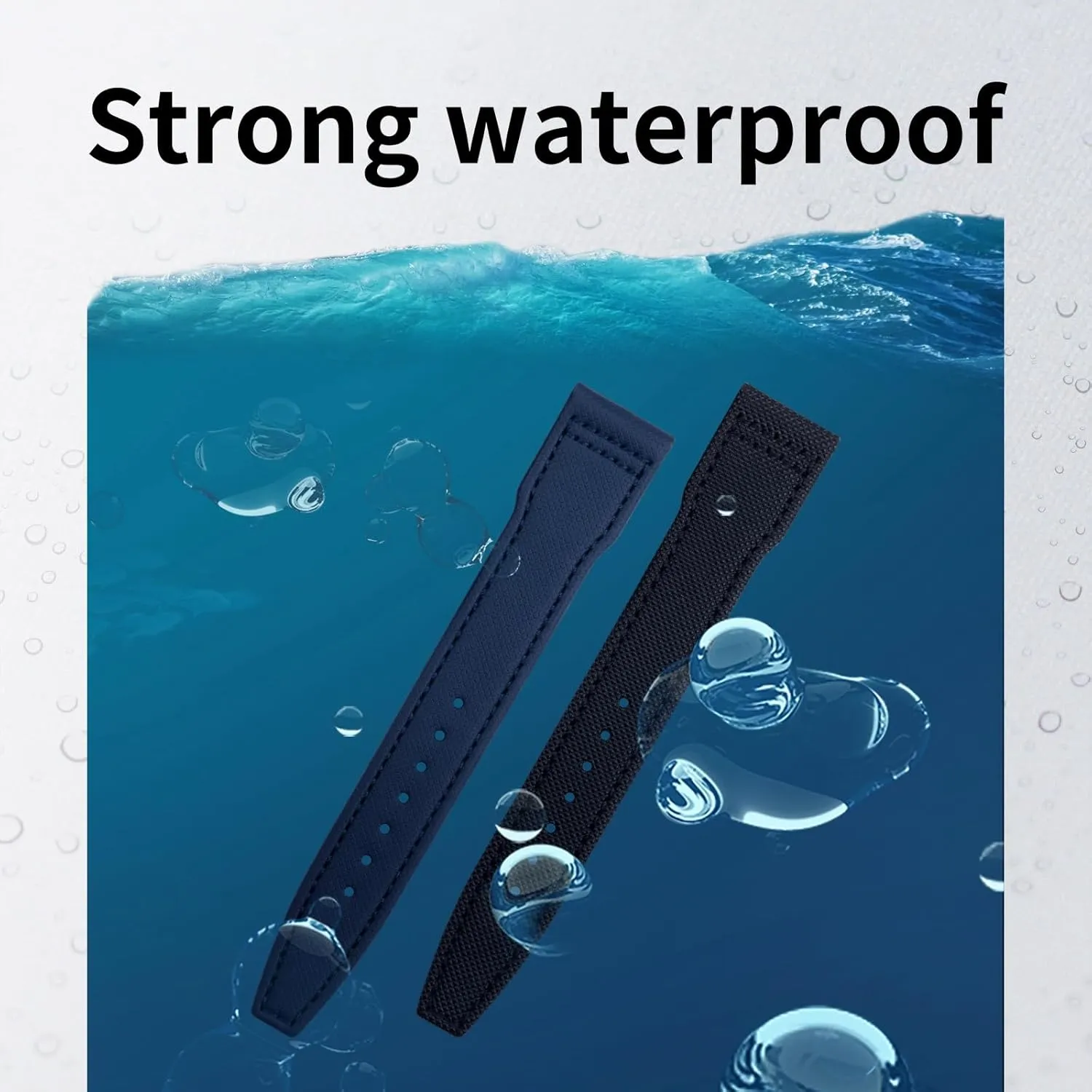 Pilot IW3777 Wristband 20mm to 22mm Nylon Canvas Leather Watchbands For reexamine amazingly fault photodissociation IWC SPITFIRE MARK 18 Portugieser Portofino 