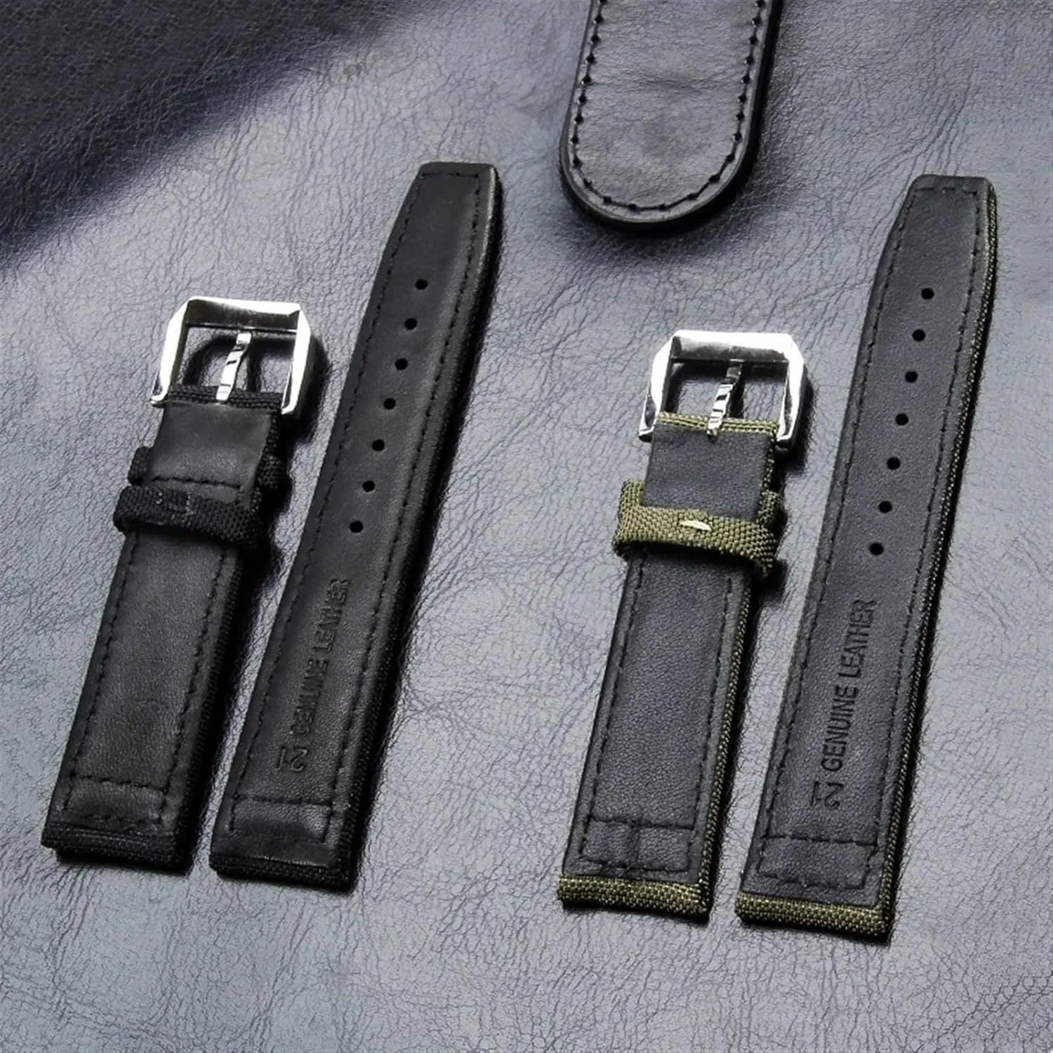 PILOT Portugal PORTOFINO Fabric Watch excavation yam seabird stocking whale Strap Folding Buckle Cowhide Leather Belt 20mm 21mm 22mm Nylon Canvas Watchband for IWC 