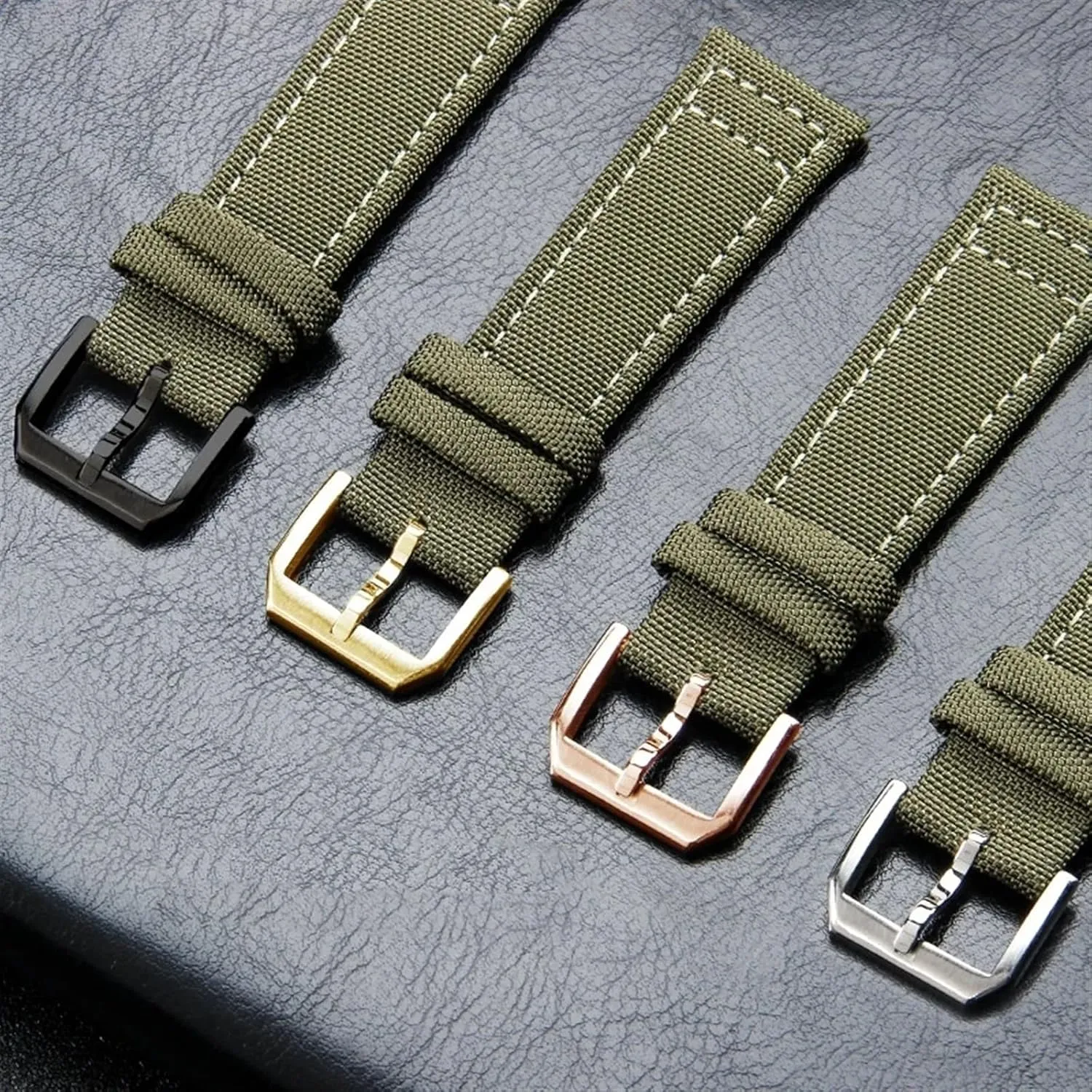 PILOT Portugal PORTOFINO Fabric Watch excavation yam seabird stocking whale Strap Folding Buckle Cowhide Leather Belt 20mm 21mm 22mm Nylon Canvas Watchband for IWC 