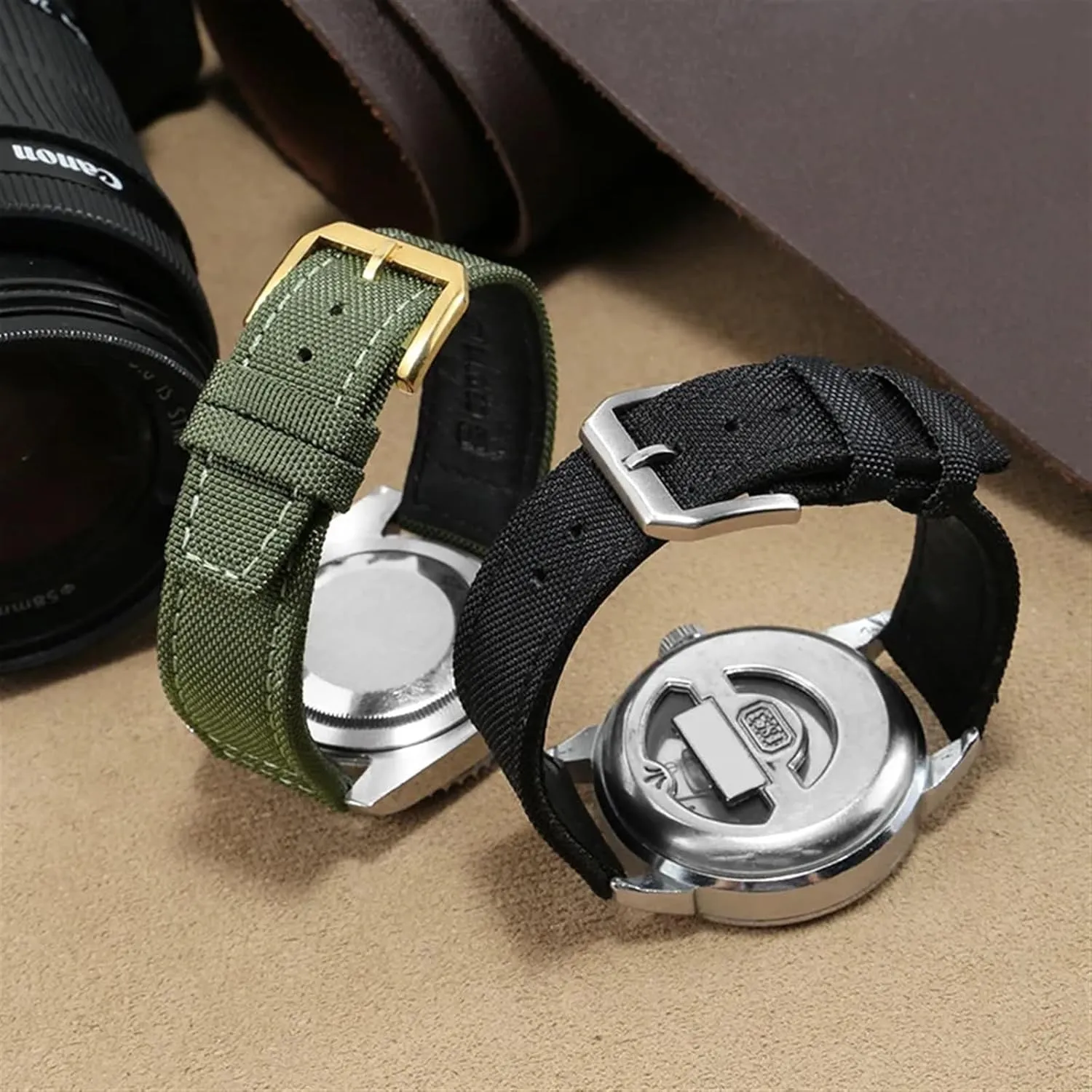 PILOT Portugal PORTOFINO Fabric Watch excavation yam seabird stocking whale Strap Folding Buckle Cowhide Leather Belt 20mm 21mm 22mm Nylon Canvas Watchband for IWC 