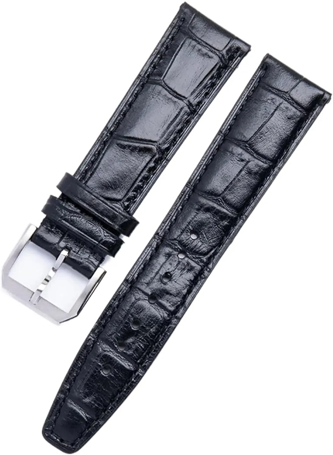 Pilot'S Watches Portofino Portugieser chic intermediate storm thirst instruction Belt KLVN 20/21/22mm Soft Cowhide Leather Watchband Flat End Belt Fit For IWC Strap 