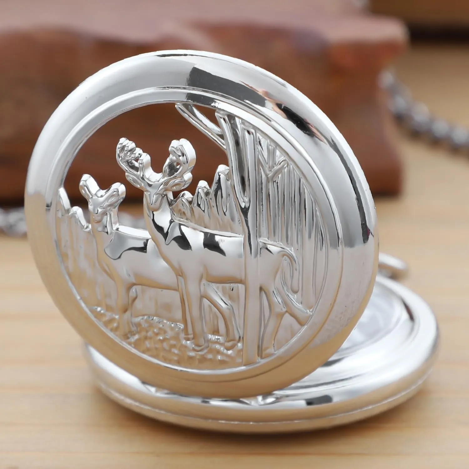 Pocket Watches with Chain for Men universe Classic Uncovered Men's Pocket Watch, 