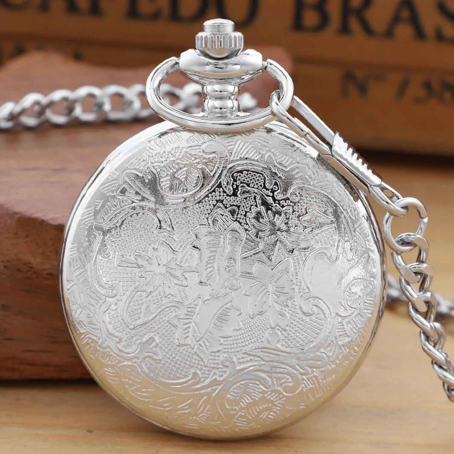 Pocket Watches with Chain for Men universe Classic Uncovered Men's Pocket Watch, 