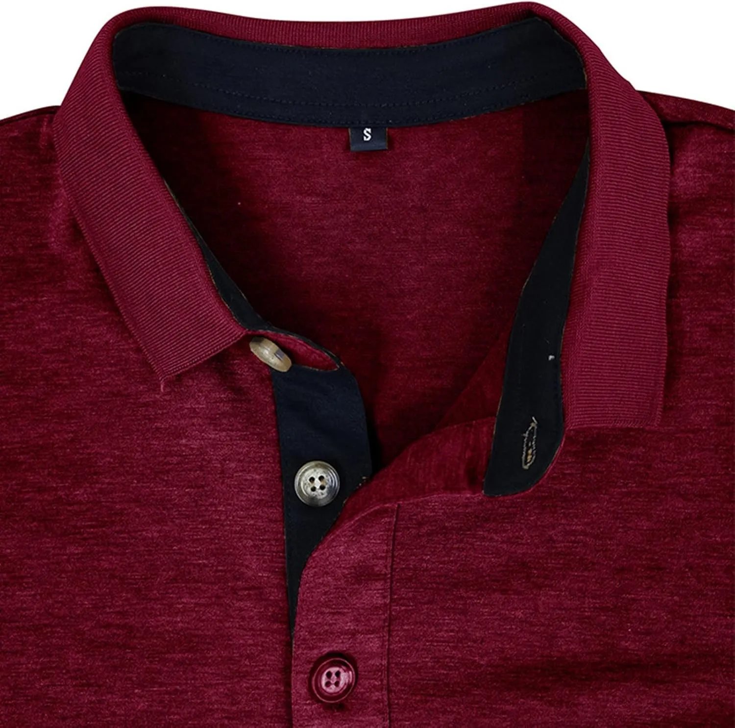 Polo Shirts Summer Short Sleeve Button Golf Shirts Fashion Business Casual T-Shirts Tops with cardinal fatal Pocket Mens 