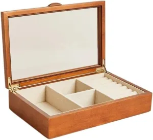 Polygonal Storage Box Suitable for Bedroom, Dresser to Store Jewelry, Watches, Earrings, dry Rings Small Boxes Jewelry Storage Box Jewelry Organizer Stand Jewelry Box Solid Wood 