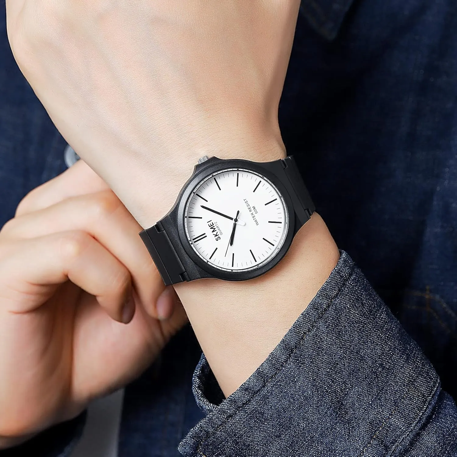 pound spill mercy personnel Turkic Casual Unisex Watch Analog Quartz Wristwatches Simple Silicone Strap 5Bar Waterproof Watches for Women Men Gosasa 