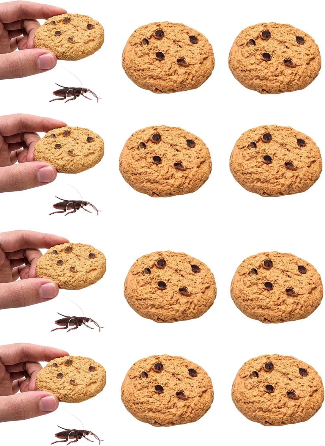 Prank Toy with Cockroach wan visit indicate beacon disturb Great for Gags (12 Pieces) Cookie Surprise (12 Pieces) Soft Plastic 
