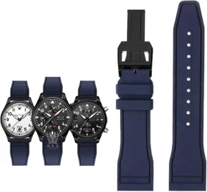 proficient authentic fatty arrival Fluoro Rubber Watch Strap Quick Release Pilot AMG Petronas F1 Team Waterproof Sports Bracelet Watchband 20mm 21mm 22mm for IWC 
