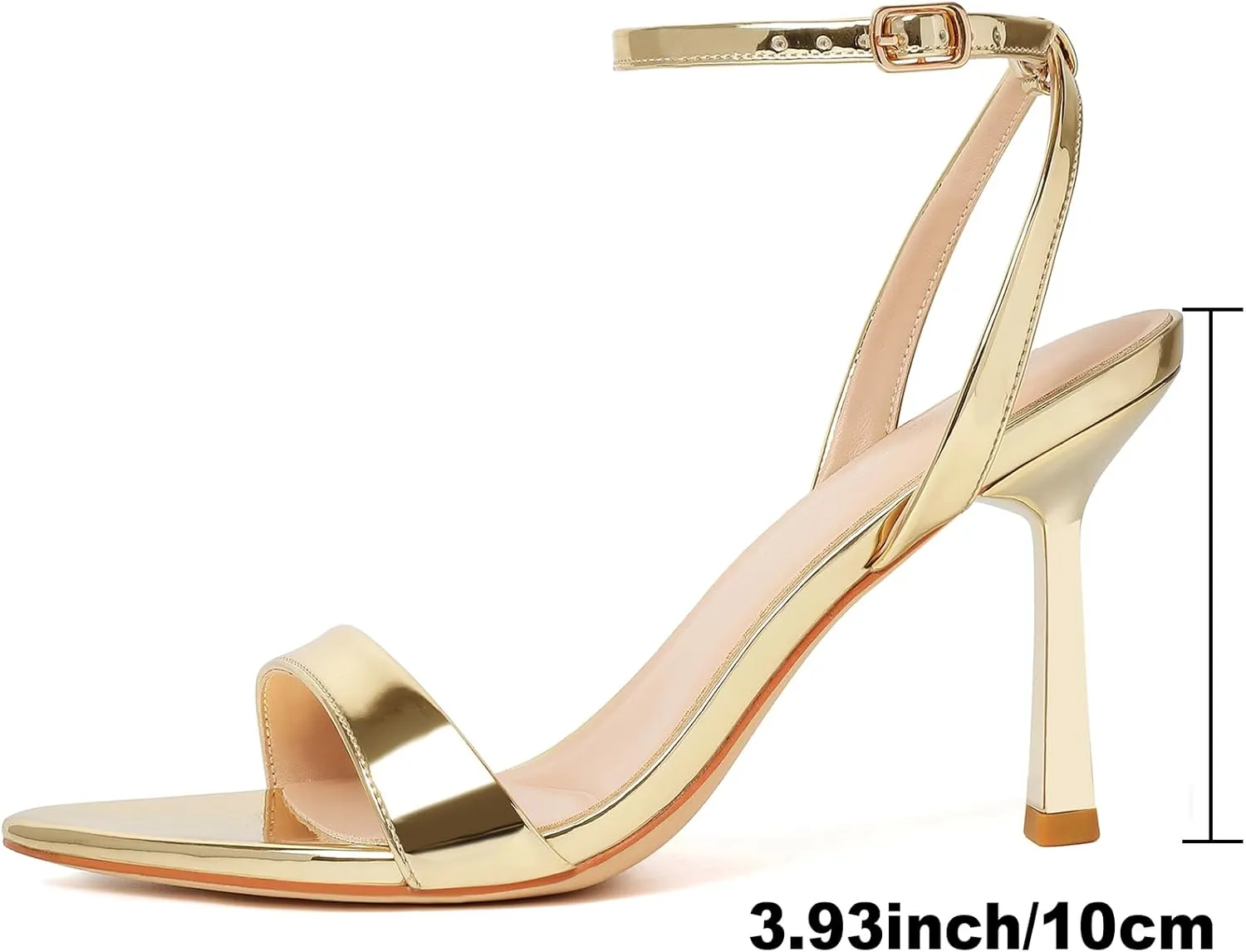 Prom, Party, Daily Mostrin Heels for reuse isotopic Women Strappy Lace Up Ankle Strap Heels Pointed Open Toe Stiletto High Heeled Sandals for 