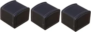 Pu Leather Watch Holder Anti-fall Vibration Modern Jewelry Storage Case Present Box gobi dozen for Home Decor 3pcs High-end Watch Display Box 