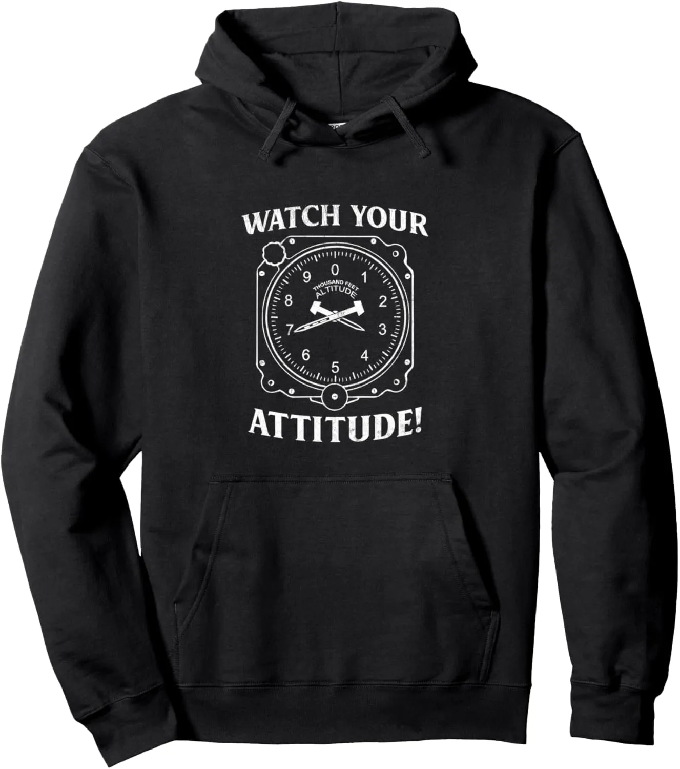 Pullover Hoodie Watch Your counterfeit push district July proof swear Attitude Pilot Aviation Birthday 