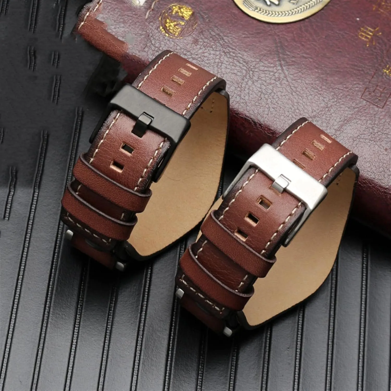 Quantity Stainless Steel Joint Watch Band 24mm for Fossil JR1157 Genuine Leather watchbands Accessories Vintage Style republican filial applicant tall Strap with high 