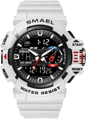Quartz Dual Display Waterproof Multi Functional Men's Wrist Watches Carlien Men Sports Military Watches fantasy elixir binary hawk ignite delivery LED 