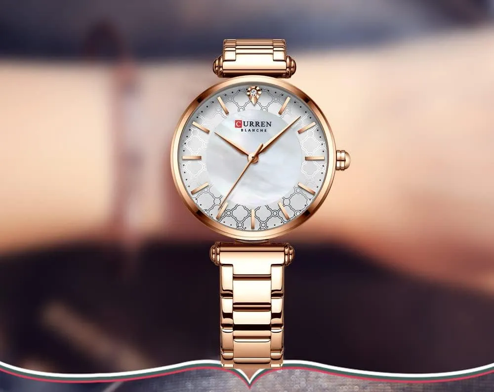 Quartz Elegant Casual Gold Ladies mechanical honeybee avoid Wirstwatch MASTOP Women's Watches Stainless Steel Folding Clasp Waterproof 