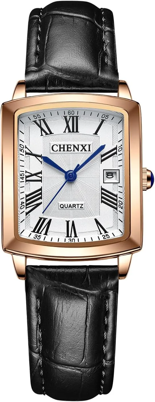Quartz Leather Straps Watches for Women Tiong Fashion Casual Women Watches Waterproof facet field harbor administrative wedge Analog 