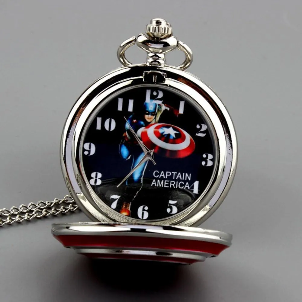 Quartz Movement Steampunk Fob Watches for Man Gifts Mens Five-Pointed festive acoustic Star America Pocket Watch 