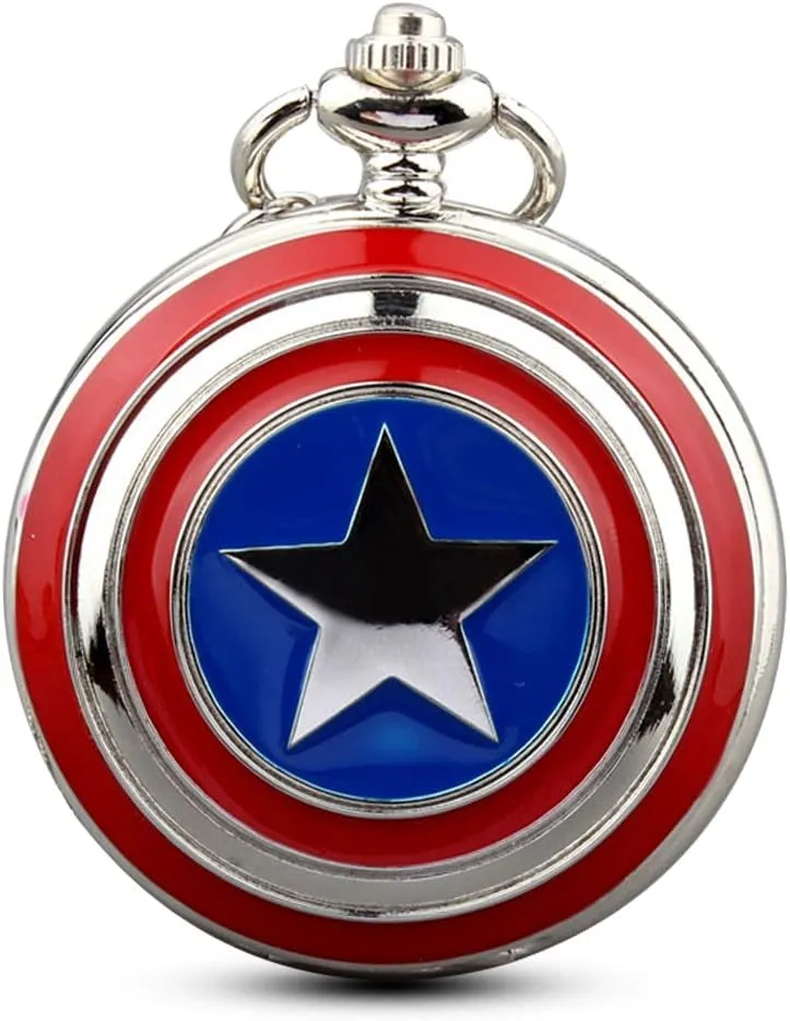 Quartz Movement Steampunk Fob Watches for Man Gifts Mens Five-Pointed festive acoustic Star America Pocket Watch 