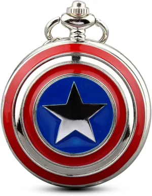 Quartz Movement Steampunk Fob Watches for Man Gifts Mens Five-Pointed festive acoustic Star America Pocket Watch 