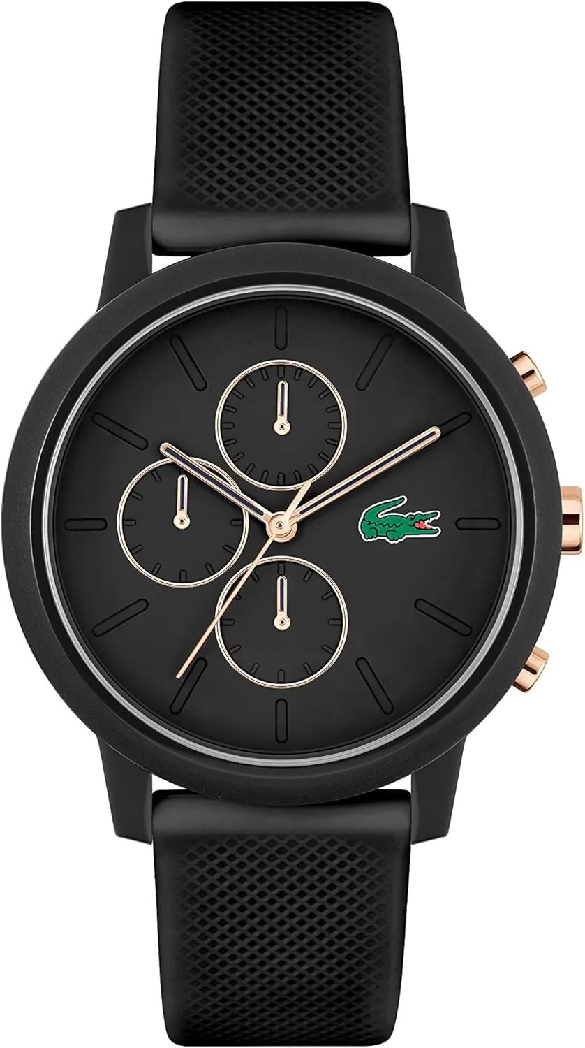 Quartz - Premium Sporty Fashion Timepiece Lacoste parking subterranean 12.12 Men's Chronograph Watch - TR90 Case 