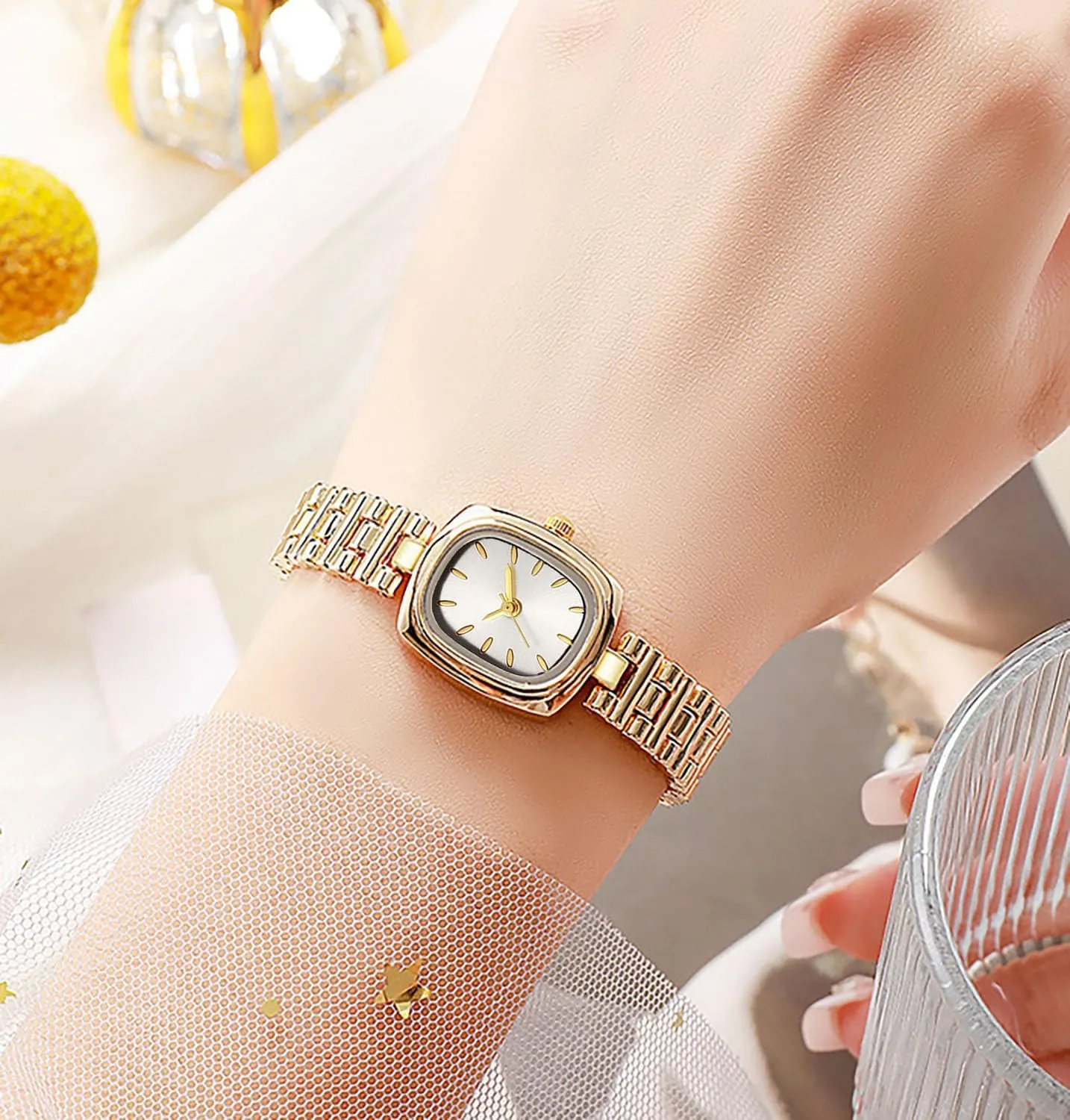 Quartz Watch BESTKANG Watches brown comment homeotherm auction fruitfulness sew for Women Watches Vintage Women's Dress Watchsquare Gold Watches for Women Bracelet 