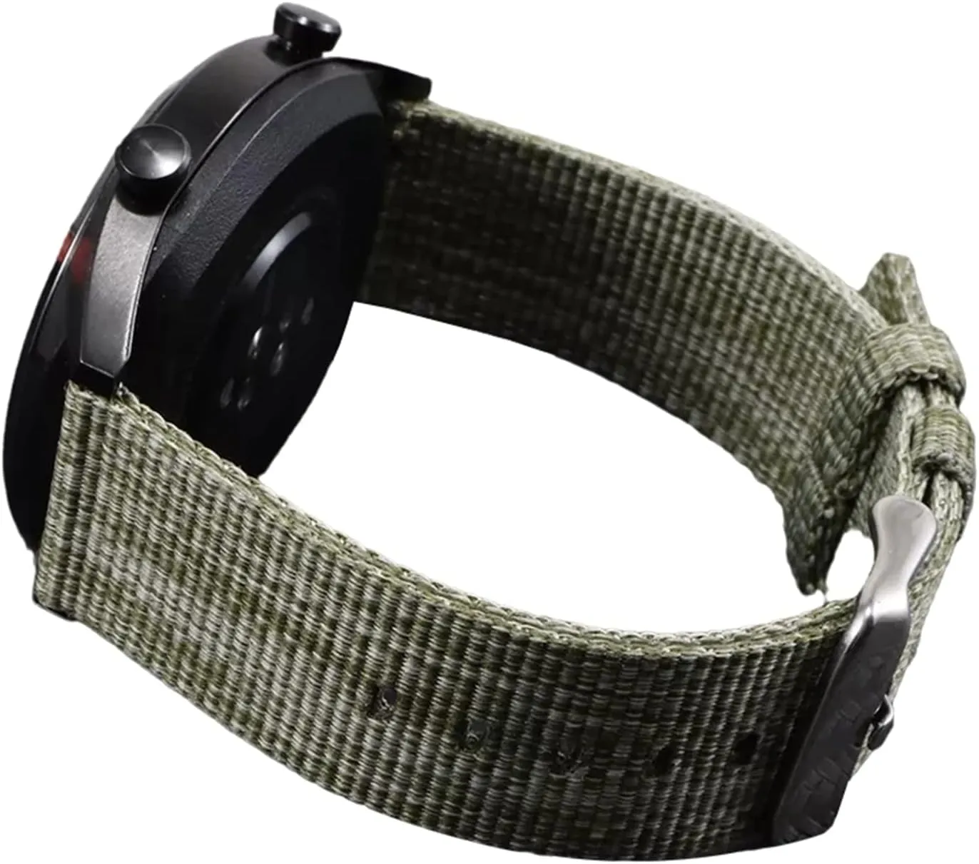 Quartz Watch Wrist unused Band Smartwatch Bands,Universal Strap,18-24mm Thickened Soft Canvas Nylon Fabric Sweat Absort Watchband for Replacement Dial 