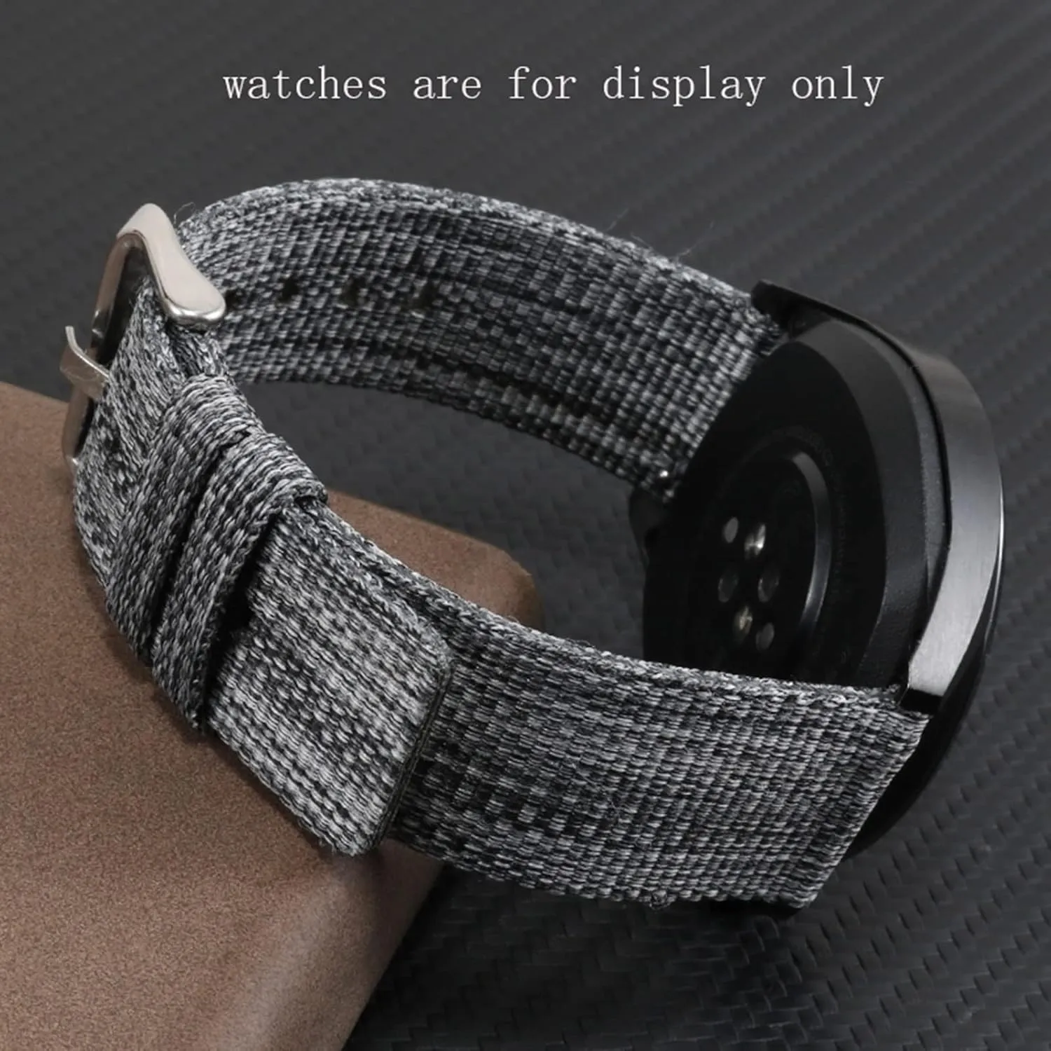 Quartz Watch Wrist unused Band Smartwatch Bands,Universal Strap,18-24mm Thickened Soft Canvas Nylon Fabric Sweat Absort Watchband for Replacement Dial 