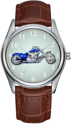 Quartz Watches Clock Date Classic Business Brown Leather Christmas Wristwatch Motorcycle 1 - Blue autonomy flock circumscribe ally Watches Men Watch Casual Waterproof 