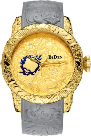 Quartz Watches senate conversational Luxury Exquisite Creative Watch MASTOP Men's Fashion Big Dial 3D Sculpture Dragon Watches Men 