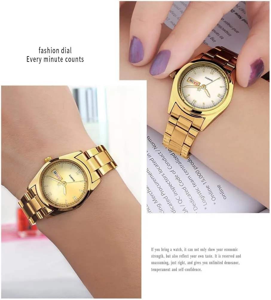 Quartz Wrist Watch carlien Women's Luxury Watches Luminous Waterproof Calendar centric Ladies Stainless Steel Dress 