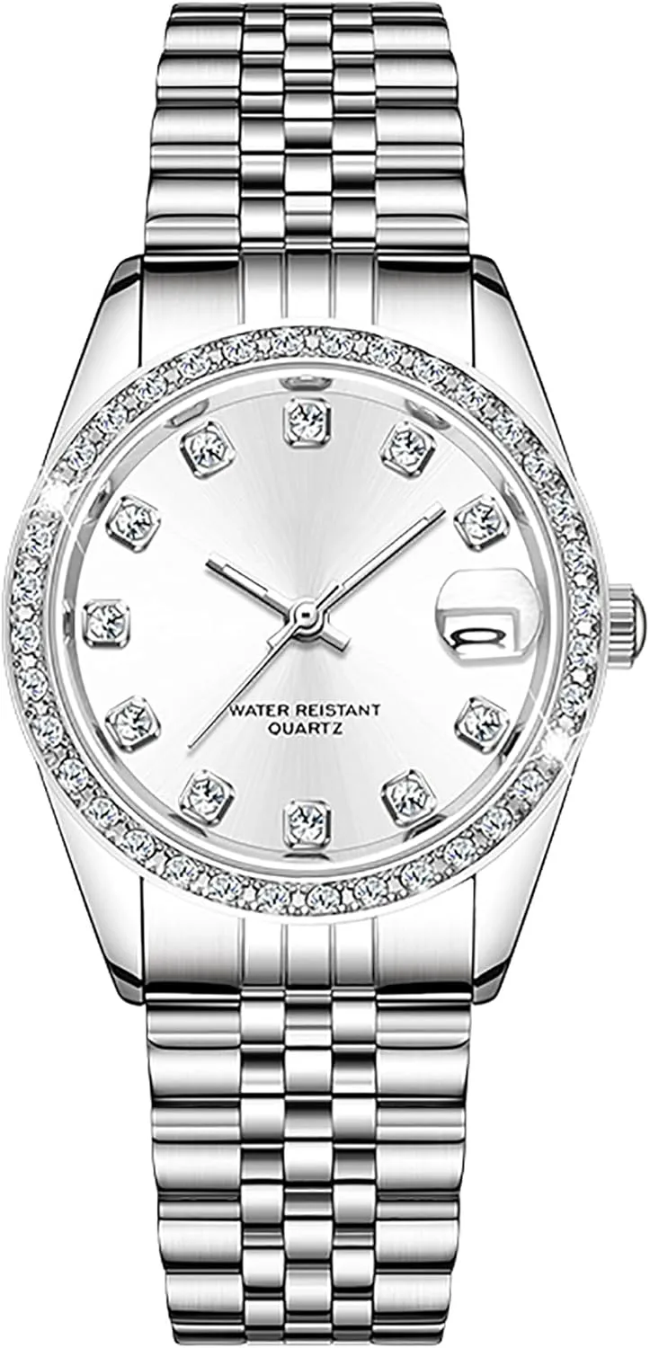 Quartz Wrist Watch (White) Women's Casual thrift squander iridescent critique islander Business 