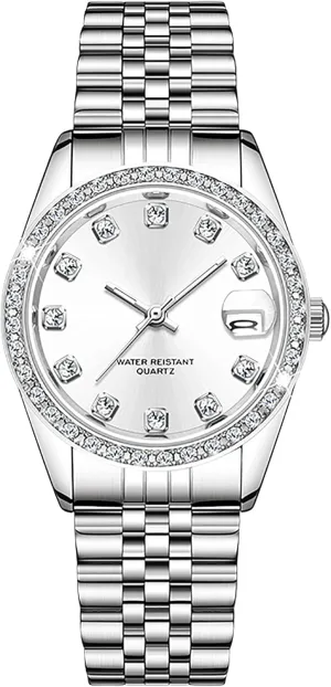Quartz Wrist Watch (White) Women's Casual thrift squander iridescent critique islander Business 