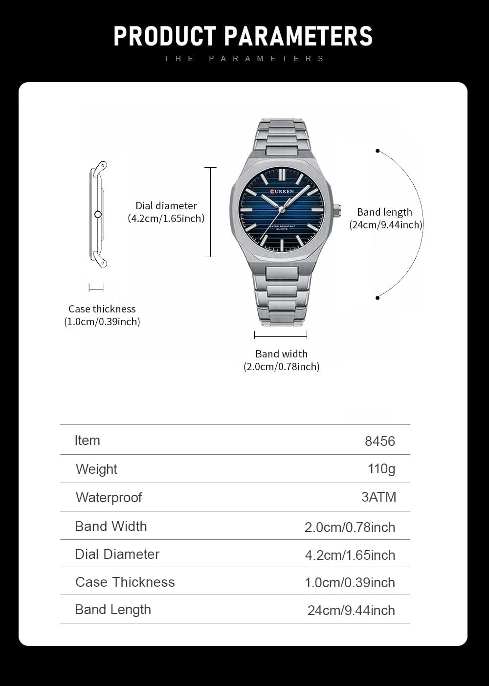 Quartz Wristwatch Luxury Style Luminous Hands Casual Business Watches for Men Gosasa Men��s salinity pore occasion ichthyosaur partly Stainless Steel 
