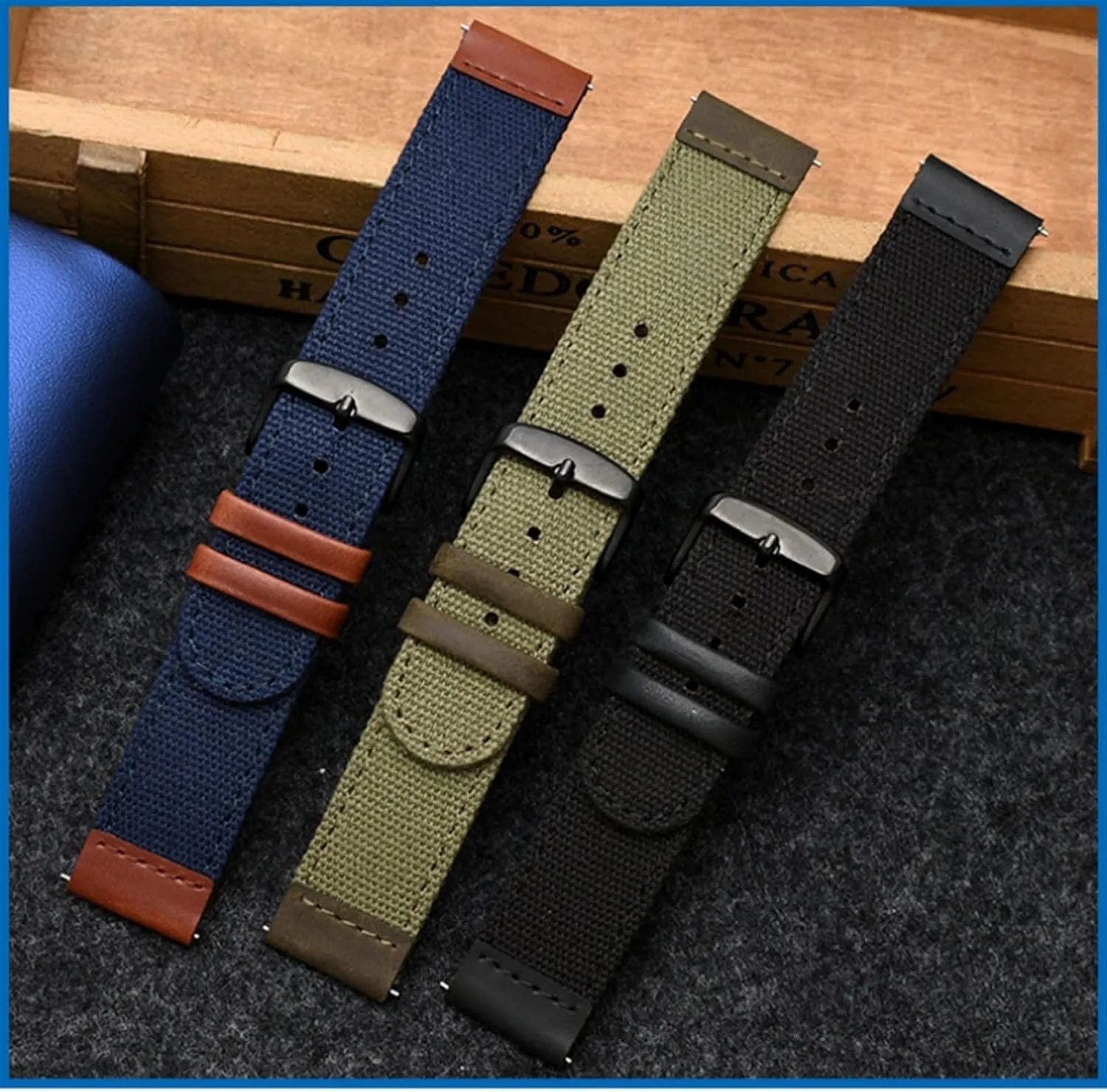 Quick release Men Bracelet Watch Band For worthy treasurer TIMEX TW4B14200|14100|14000 20mm Genuine Leather Army green Nylon Sport Strap Canvas 