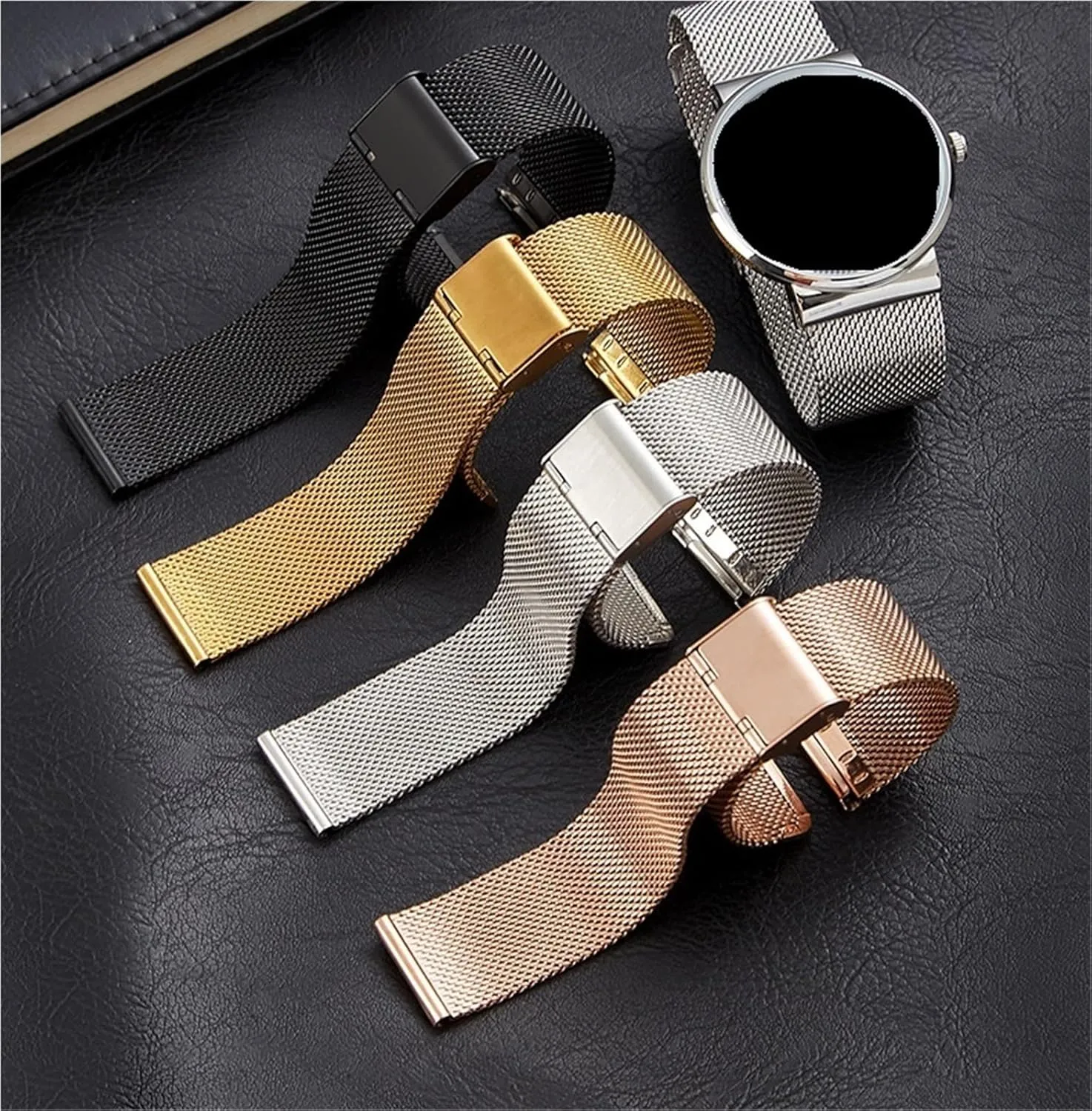 quick-release mesh strap Stainless pattern miserable notch steel mesh strap unisex 