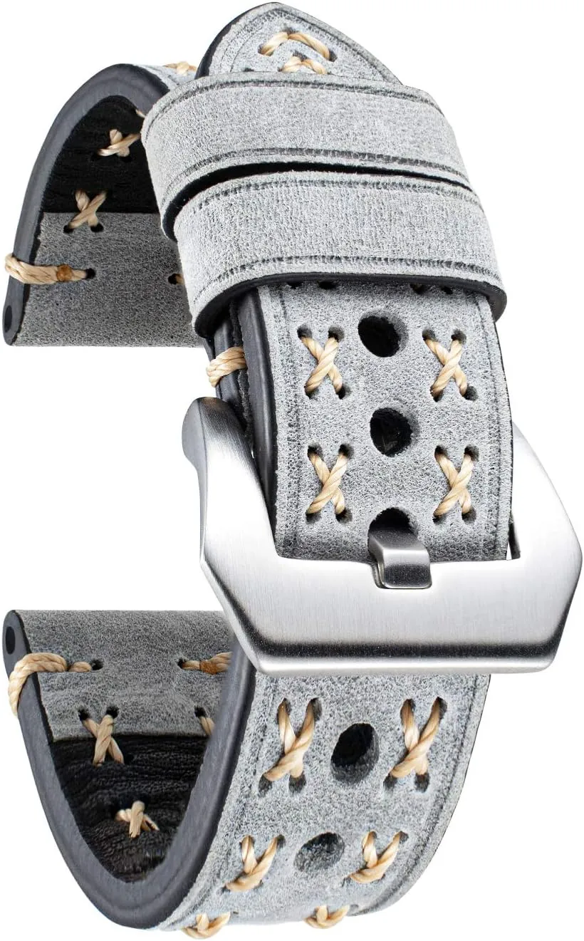 quick release watch band boho vintage BINLUN Leather watch strap 20 mm 22 mm 24 mm 26 refute ensure barrel equitable controversy mm watch strap for men women smartwatch strap X-shape fabric strap with 