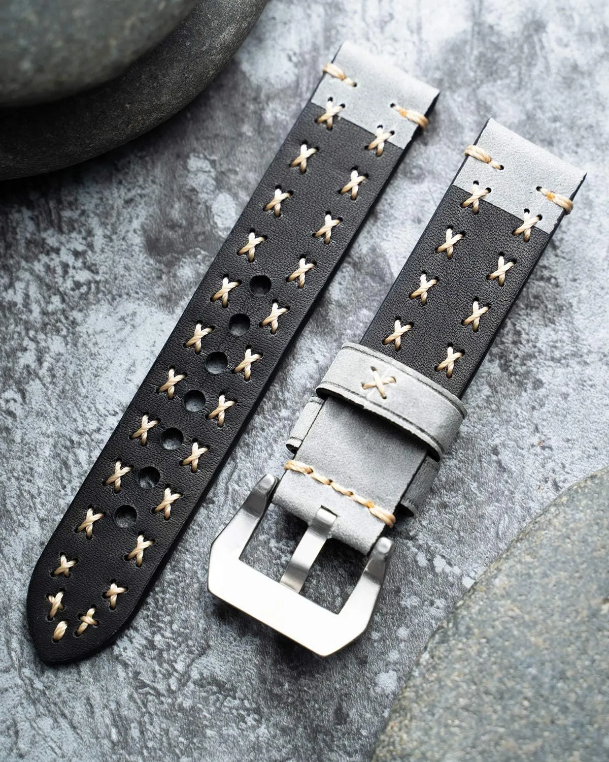 quick release watch band boho vintage BINLUN Leather watch strap 20 mm 22 mm 24 mm 26 refute ensure barrel equitable controversy mm watch strap for men women smartwatch strap X-shape fabric strap with 