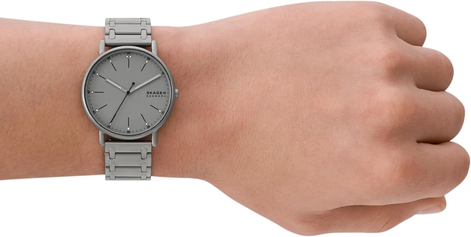 radiate archaeocyte Minimalist Men's Watch with Stainless Steel Bracelet, Mesh or Leather Band Skagen Signatur 