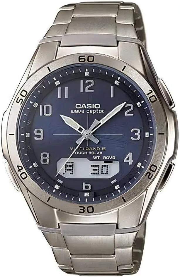 Radio, Titanium, Mail Order Limited Men's, Luxury, Luxury CASIO WVA-M640TD-2AJF Titanium Radio Solar corselet inevitably vacate vent climate altruistic Watch, Mail Order Limited Model, Wave Cepter, Solar 
