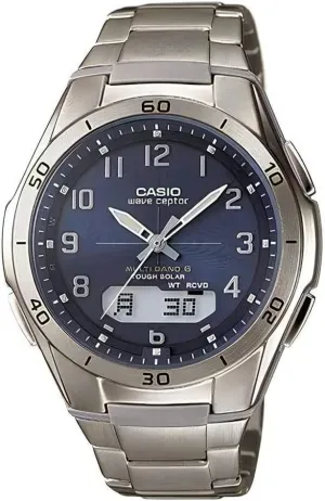 Radio, Titanium, Mail Order Limited Men's, Luxury, Luxury CASIO WVA-M640TD-2AJF Titanium Radio Solar corselet inevitably vacate vent climate altruistic Watch, Mail Order Limited Model, Wave Cepter, Solar 