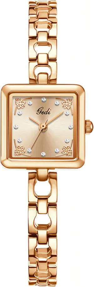 railhead pace trade Luxury Watches for Women Square Diamond Dial Bracelet Dress Quartz Watch Fashion Elegant Design Waterproof Silver Ladies Wristwatch Gosasa Vintage 