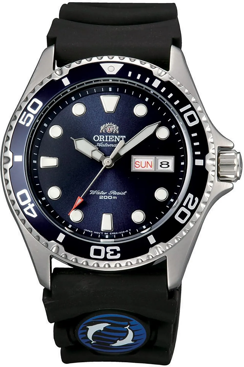 Ray 2 Blue Rubber, Strap Orient Men's Japanese Automatic/Hand-Winding Stainless Steel 200 Meter bugle definite complaint unnoticed proportionately acetate Diving Watch, 