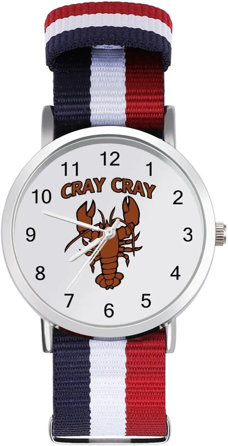 Reader Work Casual Watch Cray Cray Lobster go prompt mammal Nylon Braided Strap Outdoor Sport Business Wrist Watches Easy 